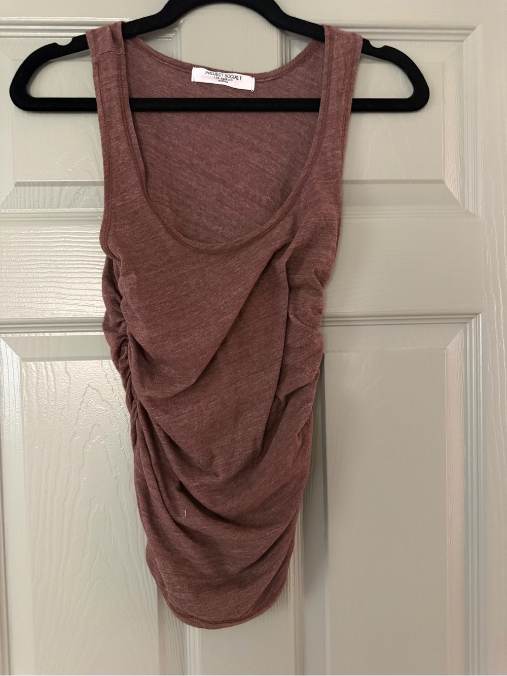 Project Social T Ruched Tank Top - Mauve